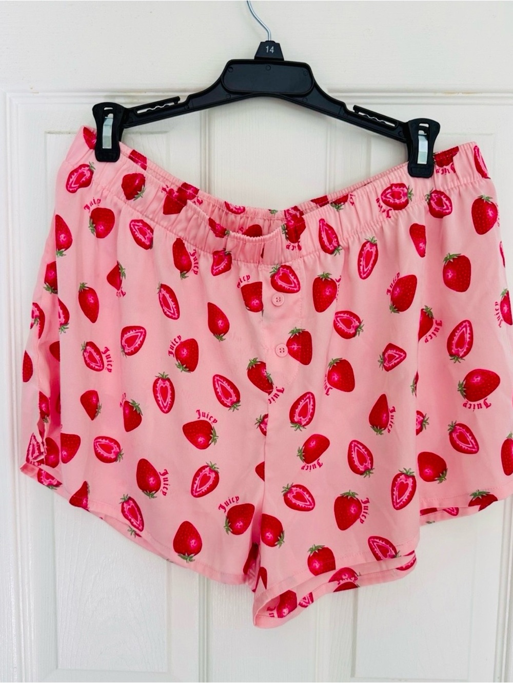 SALE🍓Juicy Couture Pink Strawberry Print Sleep Shorts
